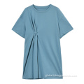 Wholesale Comfortable Dress Women Fashion Cotton Stretch Short Sleeve T-shirt Dress Supplier